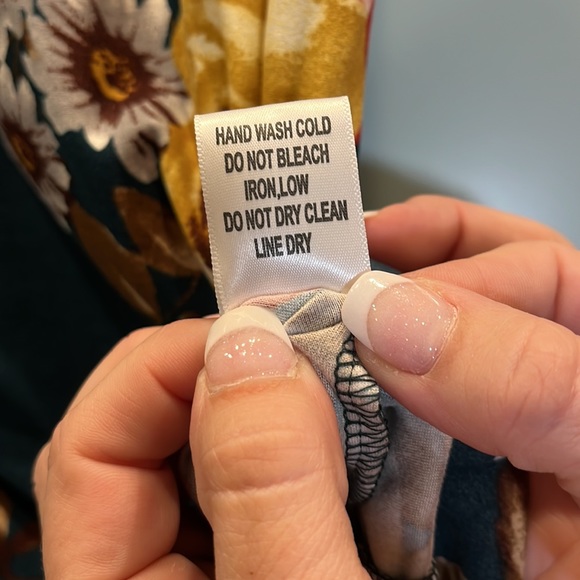 Cleo Floral Mini Dress Green Size Small - Picture 6 of 9